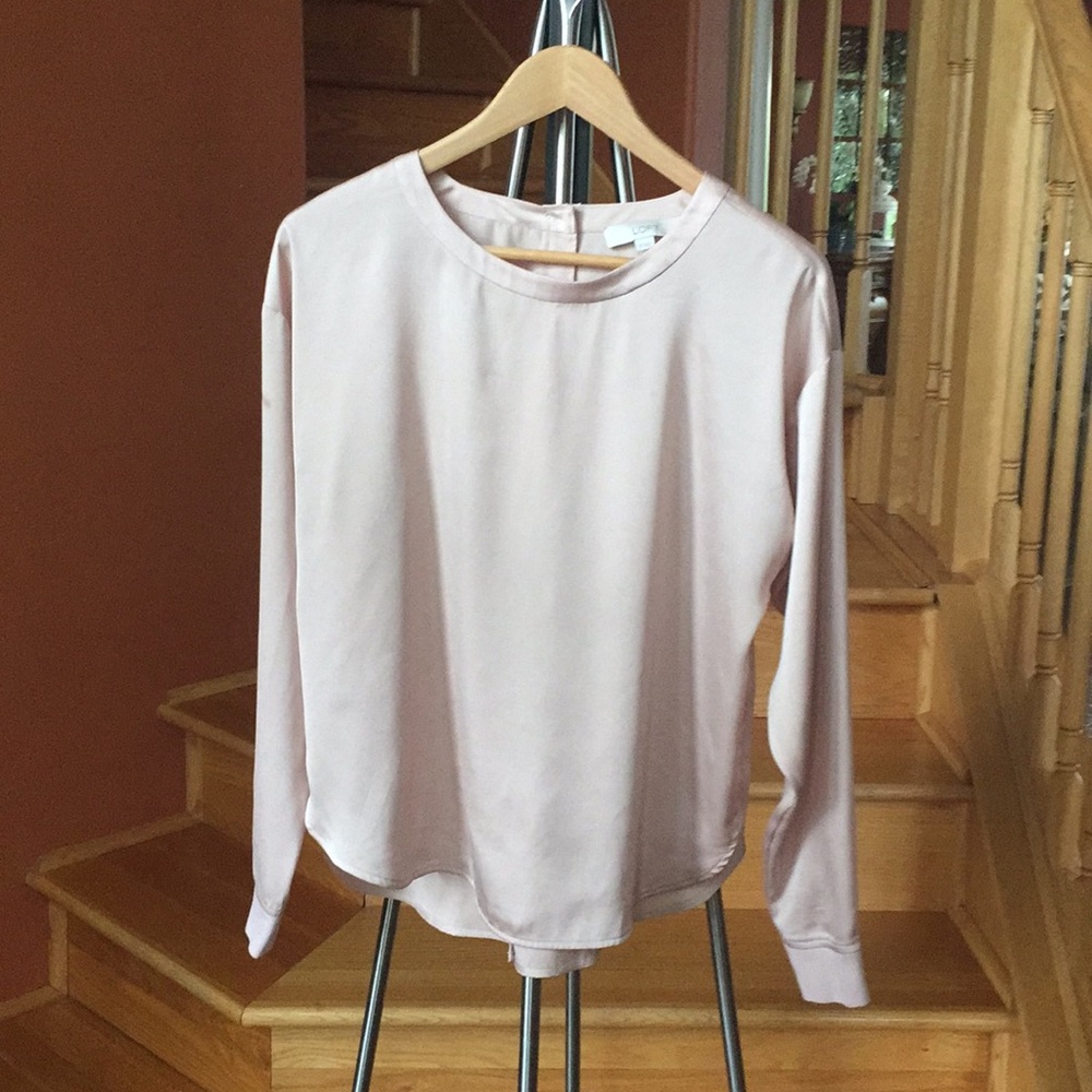 Loft, nude pink blouse